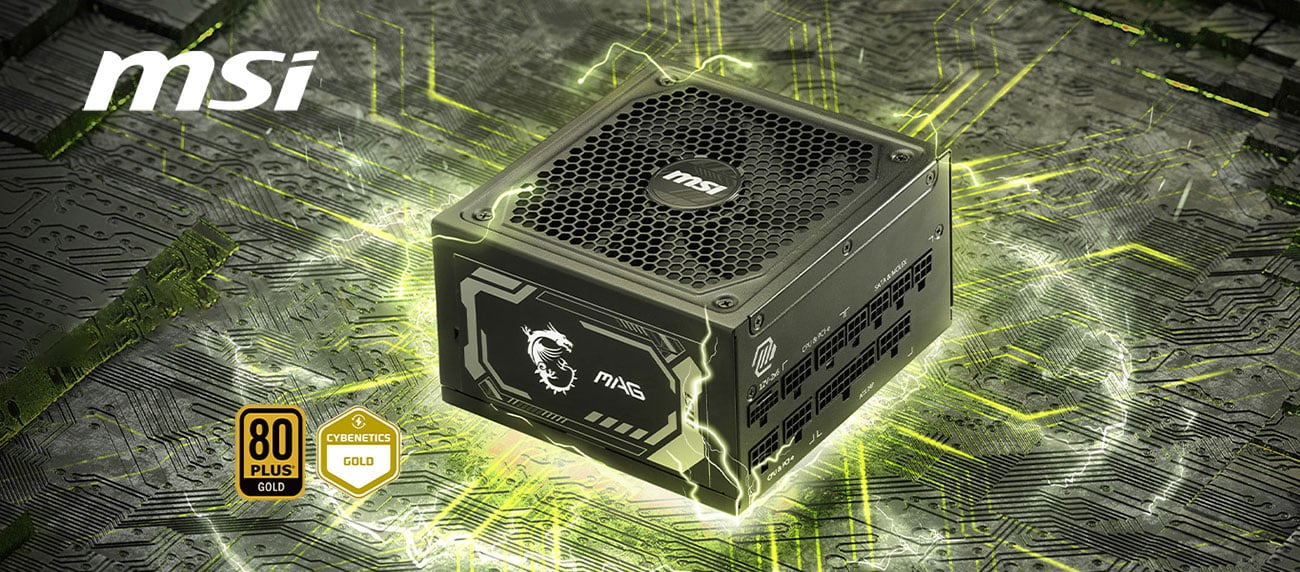 MSI - MAG A1000GL PCIE 5, 80 GOLD Fully Modular Gaming PSU MSI - MAG A1000GL PCIE 5, 80 GOLD Fully Modular Gaming PSU